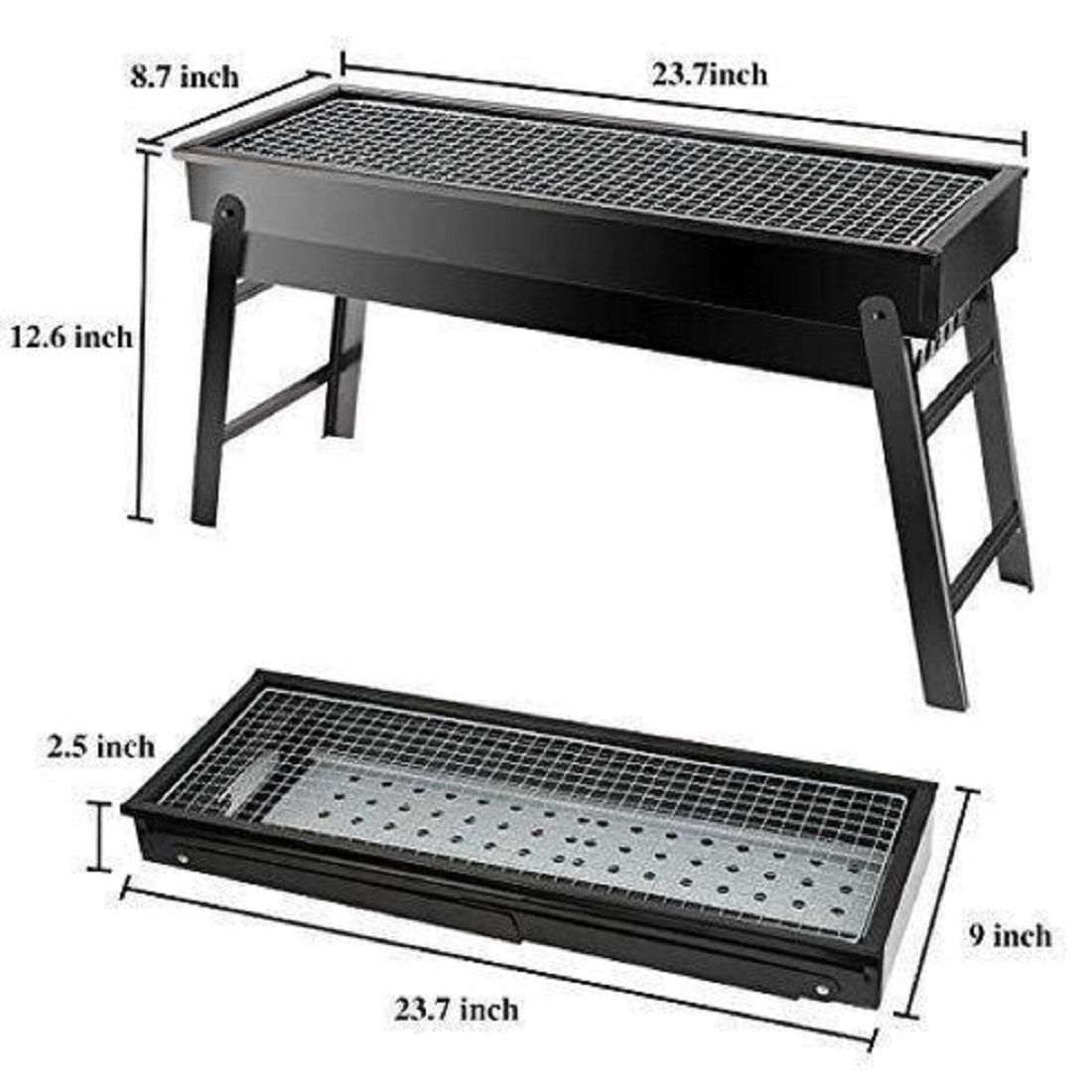 Folding Portable Barbeque Bbq Grill Set