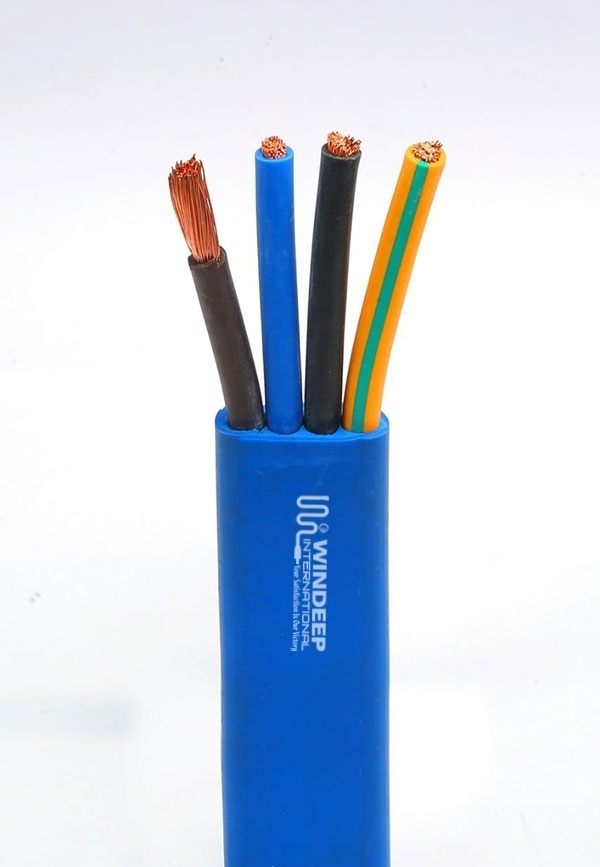 AWG EPDM Rubber 3 And 4 Core Flat Cable