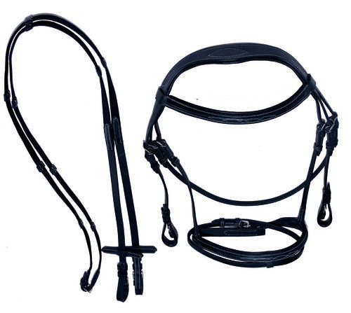 EAR CUT SHAPED LEATHER BRIDLE