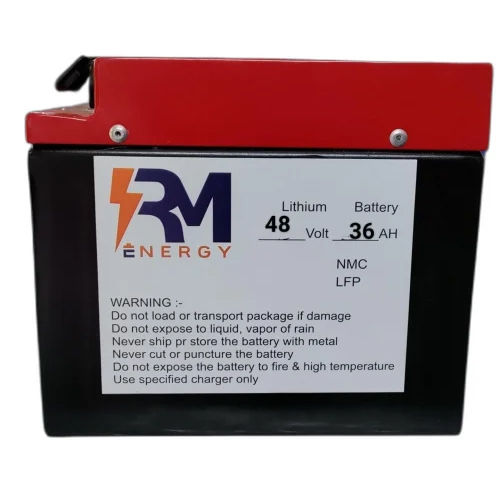 Red & Black 48V 36Ah Lithium Battery Pack