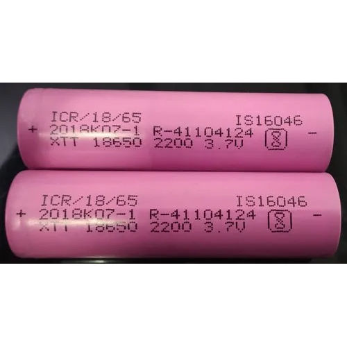 2200mah 3.7 Volt 18650 Lithium Li-ion Rechargeable Battery Application: Industrial