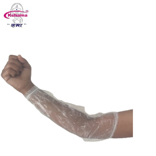 Kshama Disposable Sleeves to Cover Arms, Arm Sleeves Plastic, Disposable Sleeve Covers (Pack Of 100 Pcs)