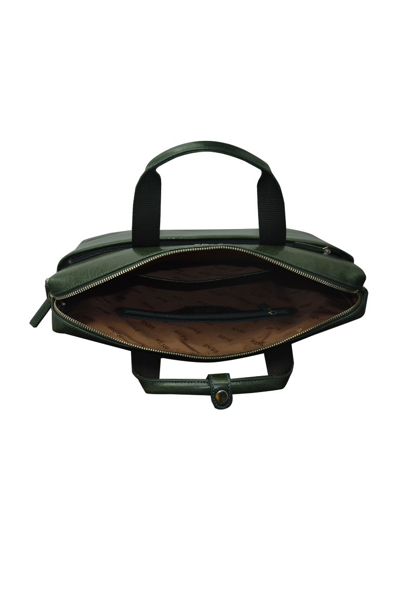 GENUINE LEATHER BOTTLE GREEN PROFESSIONAL BAG