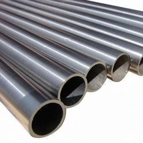 Silver Stainless Steel Ss 202 Round Pipe