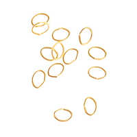 Golden Metal Alloy - 6mm Oval Jump Ring, 4mm Size, 1 Kilogram Weight