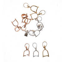 Pendant Lock | 25pcs - Size 16mm, 18mm, 21mm - Colors: Golden, Silver, Mehandi, Rosegold, Designed For Women, Ideal For Various Occasions