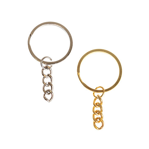 Golden 28mm Keychain Ring