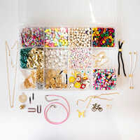 Jewellery Making Raw Material Kit - Color: Multicolor