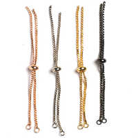 4 Inch Bracelet Adjustable Slider Chain - Multicolor, 4 Inch Size | Ideal Gift For Women, Versatile Style For Any Occasion