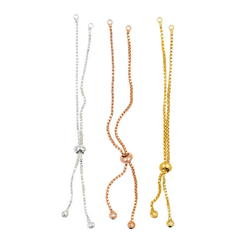 Golden/Silver Bracelet Adjustable Slider Chain