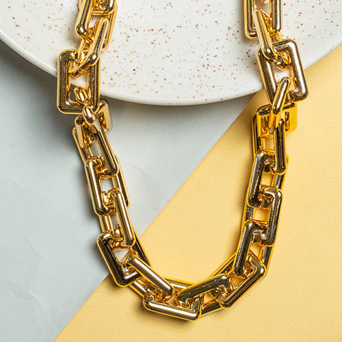 18mm Metallic Chain Rectangle Link