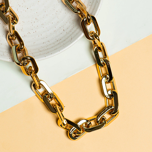 Metallic Finish Acrylic Chain | 1mtr | AC13