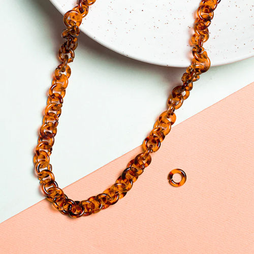 Tortoise Shell Acrylic Mask Chain