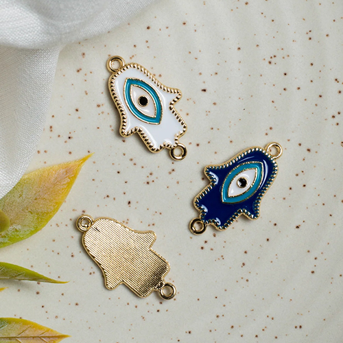 25mm Hamsa Hand Evil Eye Charms