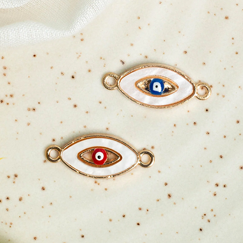 16mm Evil Eye Enamel Charms Pendants