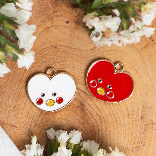 20mm BTS Tata Enamel Charms Pendants