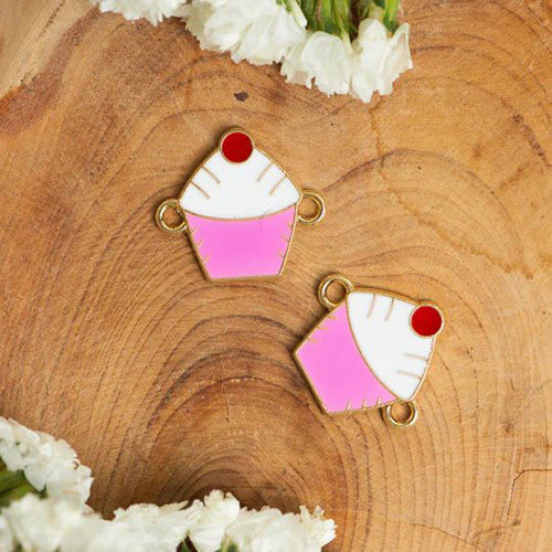 Multicolor 18Mm Ice Cream Enamel Charms Connector