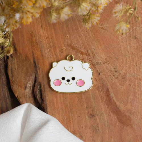 20mm BTS RJ Enamel Charms Pendants