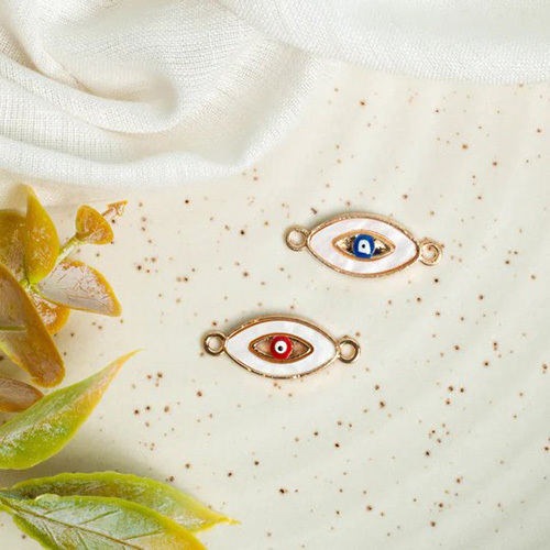 16mm Evil Eye Enamel Charms Pendants