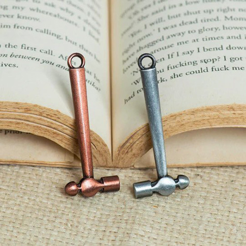 55mm Hammer Antique Alloy Charms Pendants