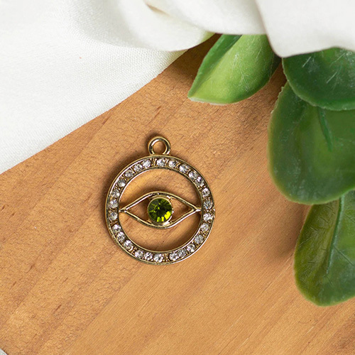 20mm Evil Eye Diamond Charms