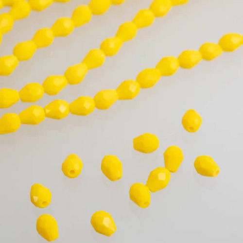 Multicolor 5x7 Drop Opaque Elegant Glass Beads