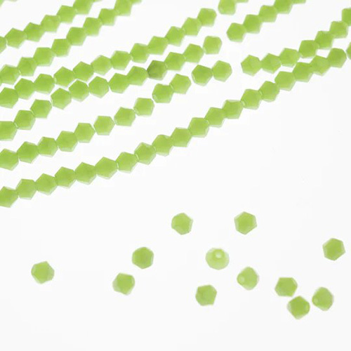 Elegant Glass Beads | Size : 4mm Crystal Opaque Beads Approx. 40 Beads Perline | 10 Line