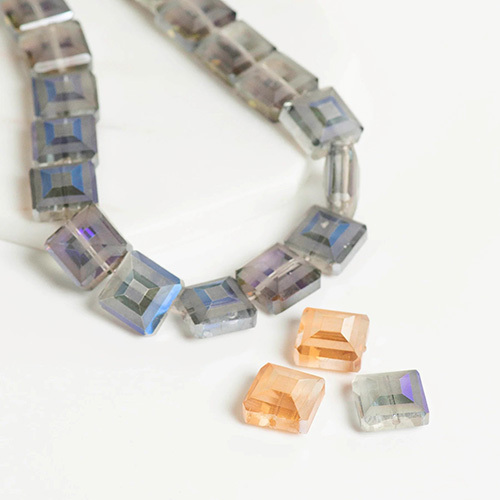 Transparent 14Mm Elegant Glass Beads