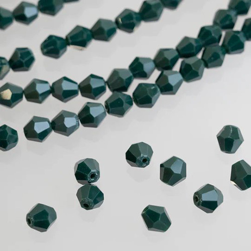 8mm Crystal Opaque Elegant Glass Beads