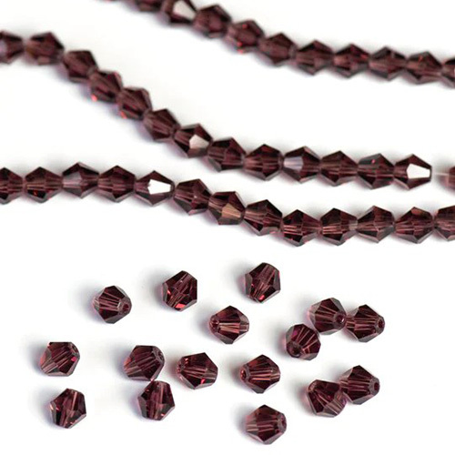 Elegant Glass Beads | Size : 8mm Crystal GB Approx. 40 Beads Perline | 10 Line