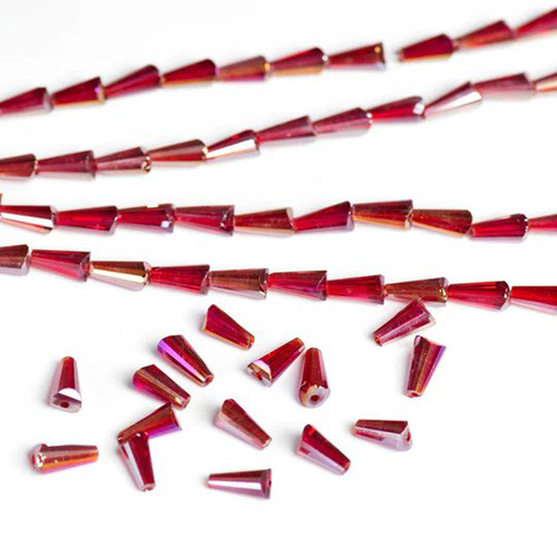 6x12 Pencil Rainbow Elegant Glass Beads