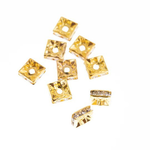 8mm Rhinestone Spacer Beads