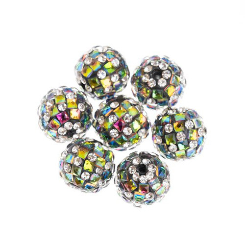 16mm Rhinestone Spacer Beads