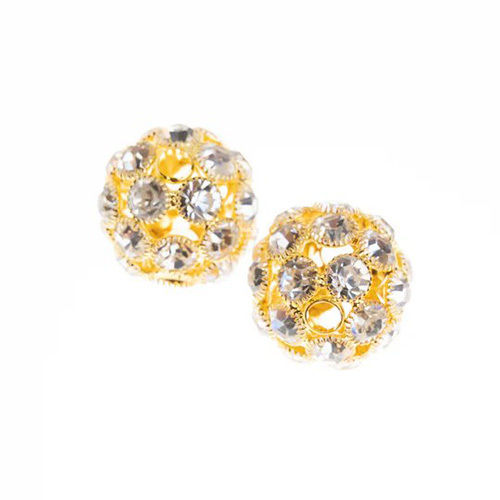 27mm Rhinestone Spacer Beads