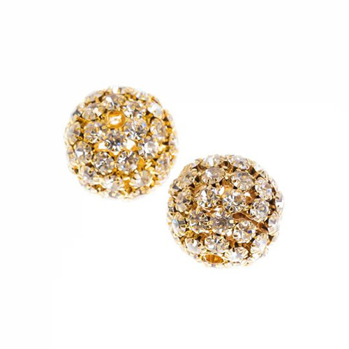 25mm Rhinestone Spacer Beads