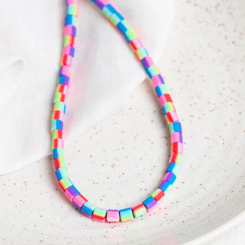 Multicolor 6Mm Polymer Clay Fimo Beads