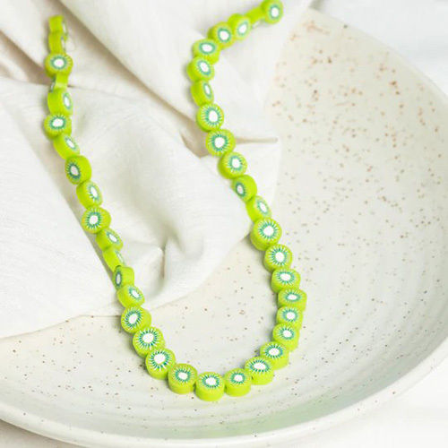 Green 6Mm Kiwi Polymer Clay Fimo Beads