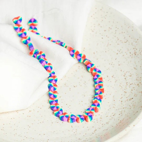 6mm Heart Polymer Clay Fimo Beads