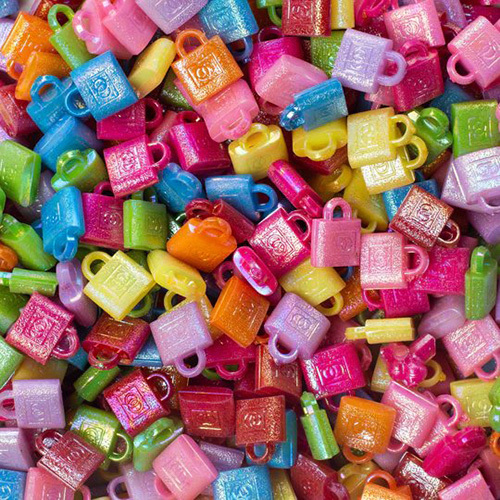 15mm Bag Designer Plastic Beads