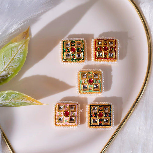 15mm Meenakari Kundan Beads