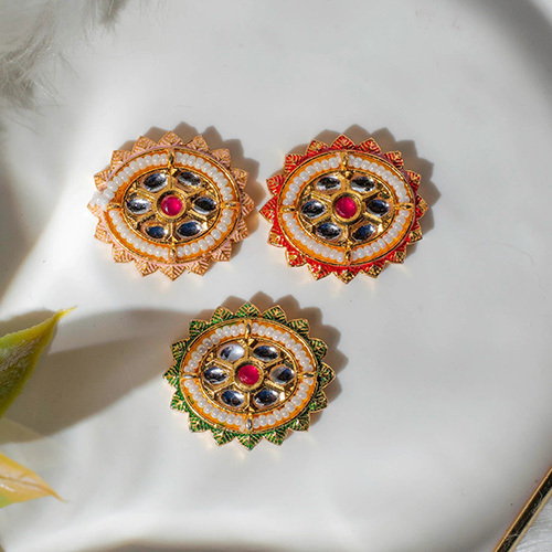 23mm Meenakari Kundan Beads