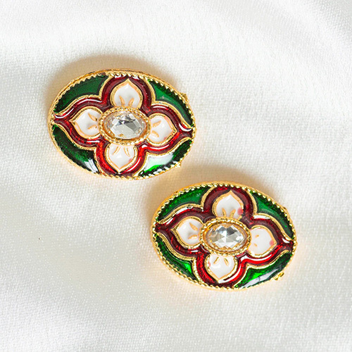 22mm Meenakari Kundan Beads