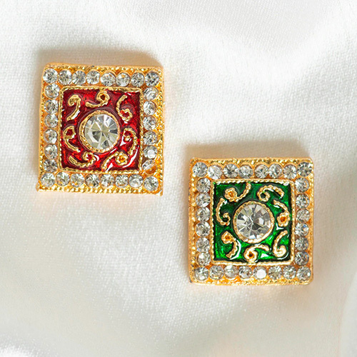 19mm Meenakari Kundan Beads