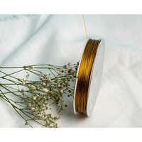 Jewelry Gair Wire | Size 0.45mm | 50mtr Roll - Golden Silver Black | Perfect For Creative Projects, Diy Jewelry Making, And Custom Designs