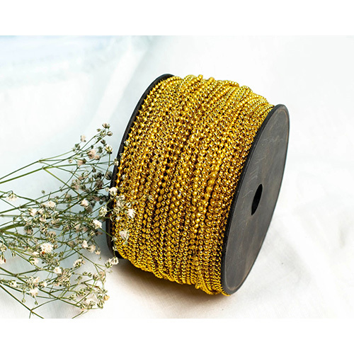 Jewellery Plastic Ball Chain - Color: Gold