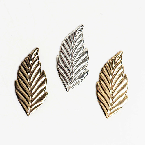 Metal art leaf | H-34mm W-18mm | 100 Pcs | F-2-19