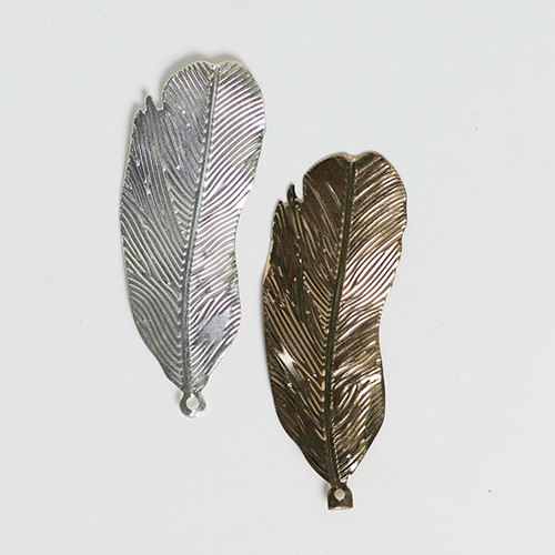 Metal art leaf | Size : 74mm | 10 Pcs | F-3-1