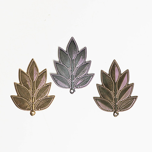 Metal art leaf | Size : 52mm | 20 Pcs | F-1-26