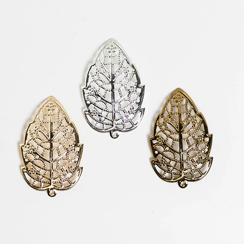 Metal art leaf | Size : H-45mm W-30mm | 20pcs | F-2-50