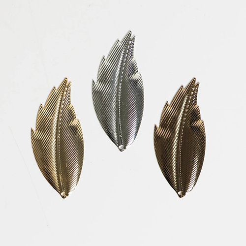 Metal art leaf | Size : 55mm | 10 Pcs | F-1-22